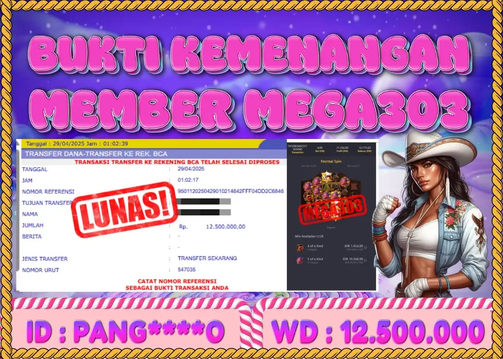 MEGA303 JACKPOT Rp 12.500.000 - LUNAS!!!