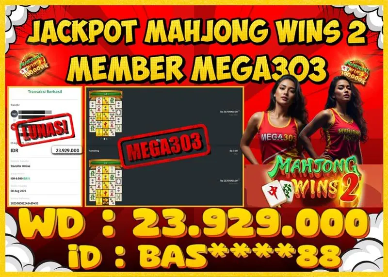 MEGA303 JACKPOT Rp 23.929.000 - LUNAS!!!