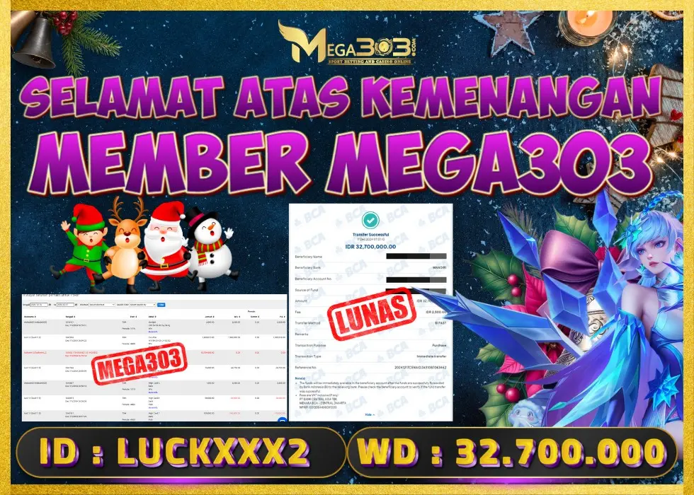 MEGA303 JACKPOT Rp 32.700.000 - LUNAS!!!