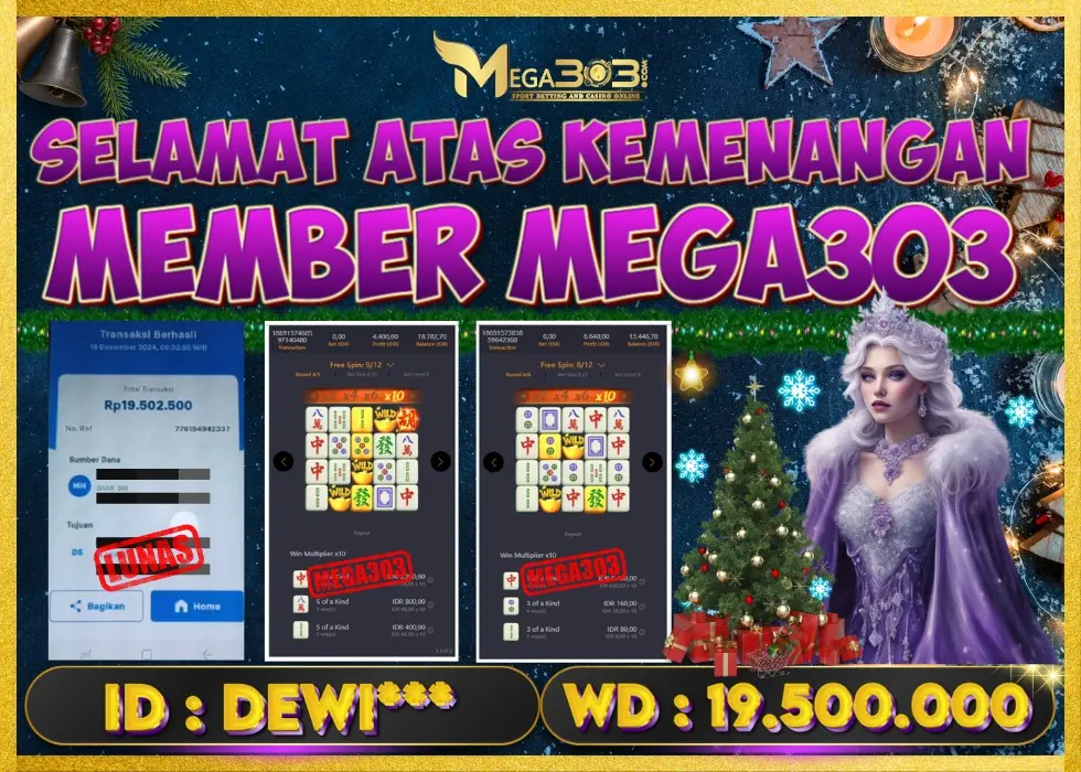 MEGA303 JACKPOT Rp 19.500.000 - LUNAS!!!
