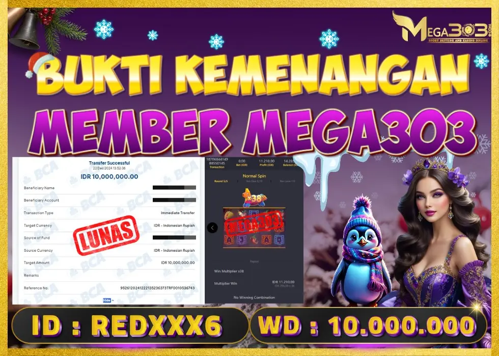 MEGA303 JACKPOT Rp 10.000.000 - LUNAS!!!