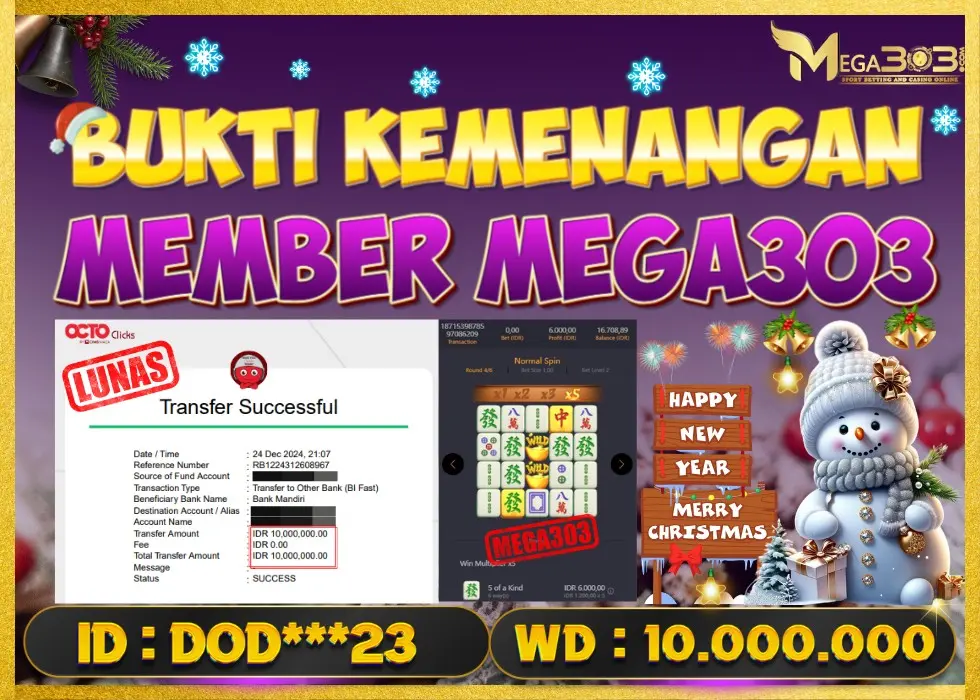 MEGA303 JACKPOT Rp 10.000.000 - LUNAS!!!