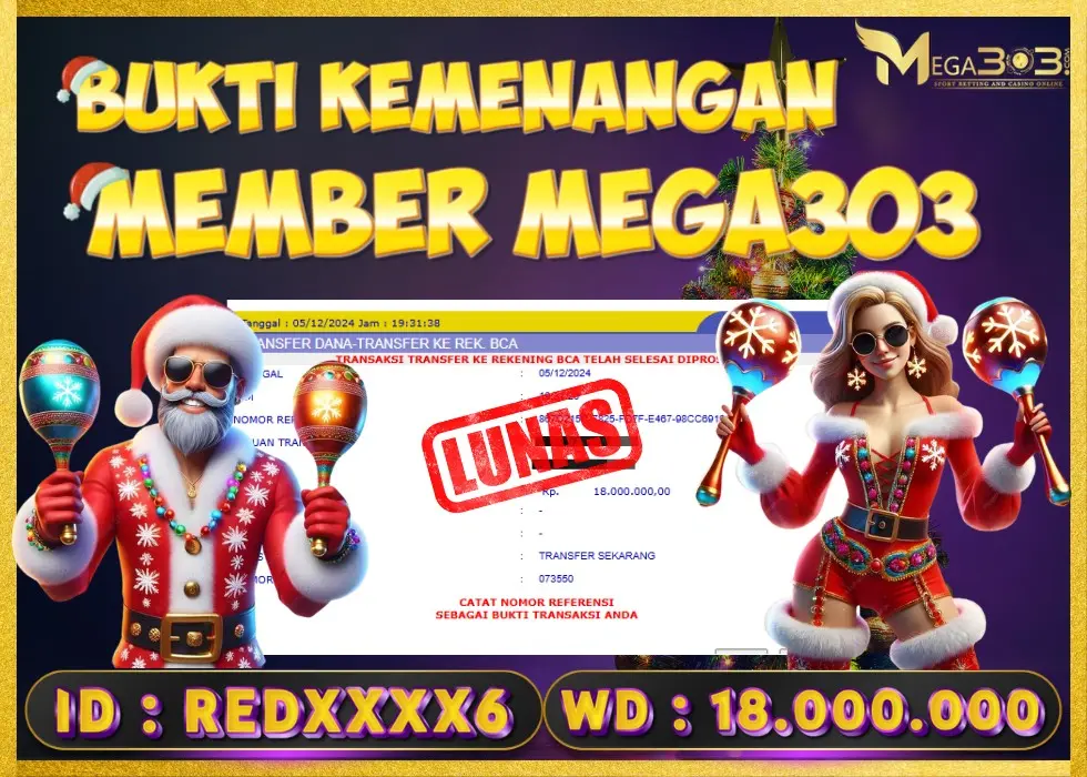 MEGA303 JACKPOT Rp 18.000.000 - LUNAS!!!