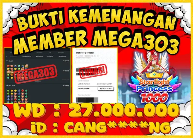 MEGA303 JACKPOT Rp 27.000.000 - LUNAS!!!