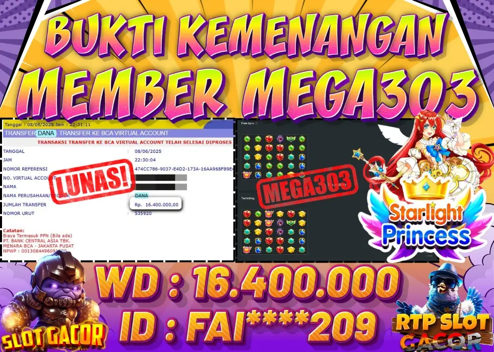 MEGA303 JACKPOT Rp 18.400.000 - LUNAS!!!