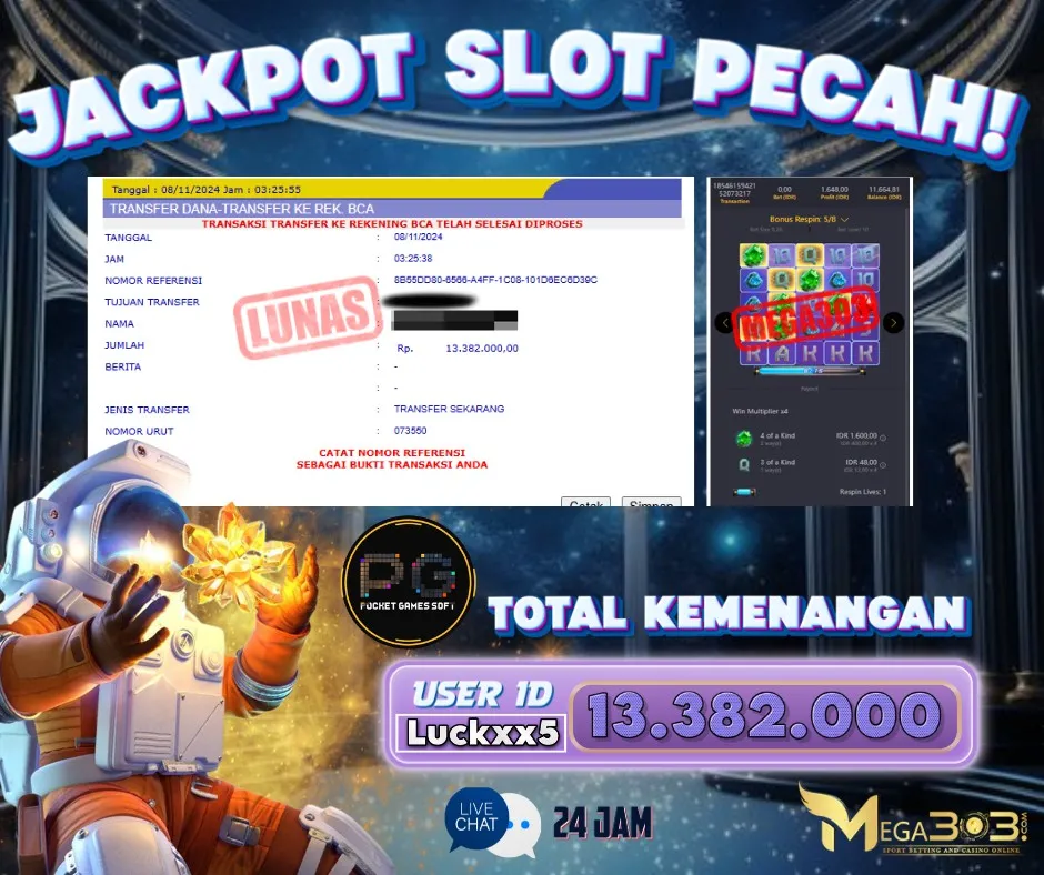 MEGA303 JACKPOT Rp 13.328.000 - LUNAS!!!